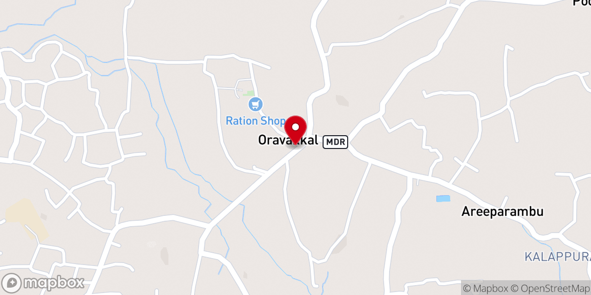 Map showing location of Shrine Of St Thomas Orthodox Church Vadakkanmannoor