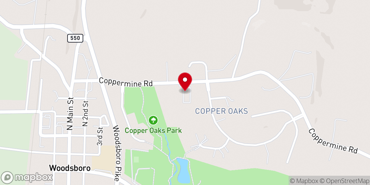 Map showing location of Covenant Family Chapel