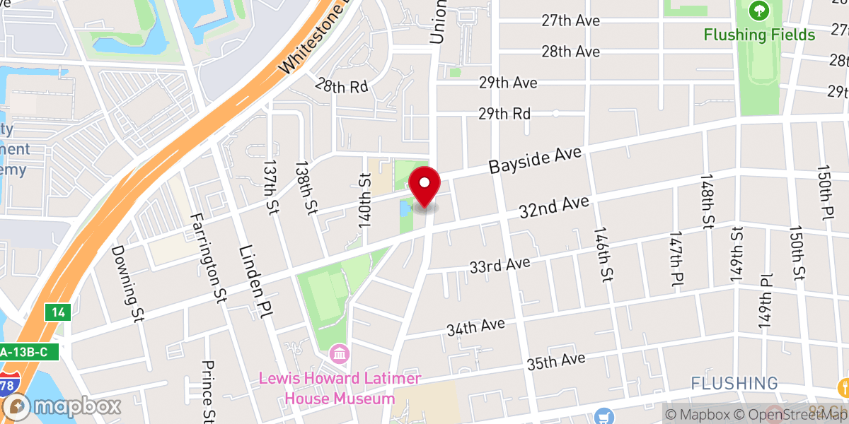 Map showing location of NY Kairos Presby Church