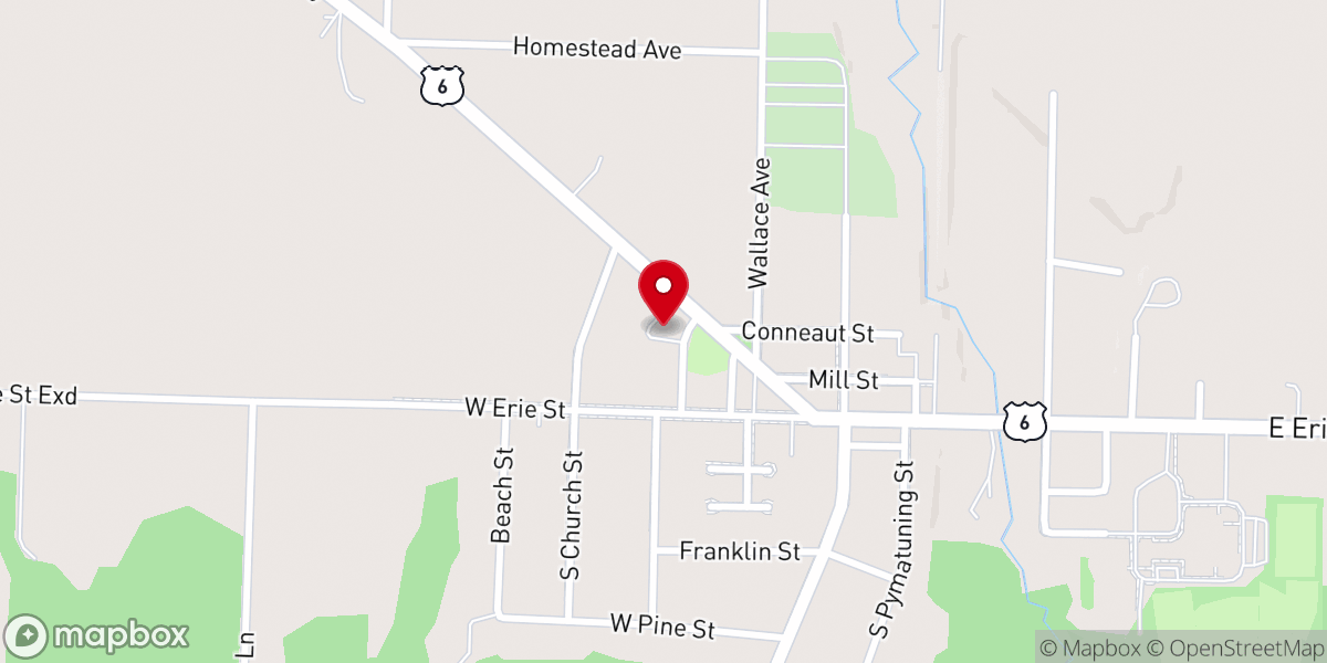 Map showing location of Mickles Barn