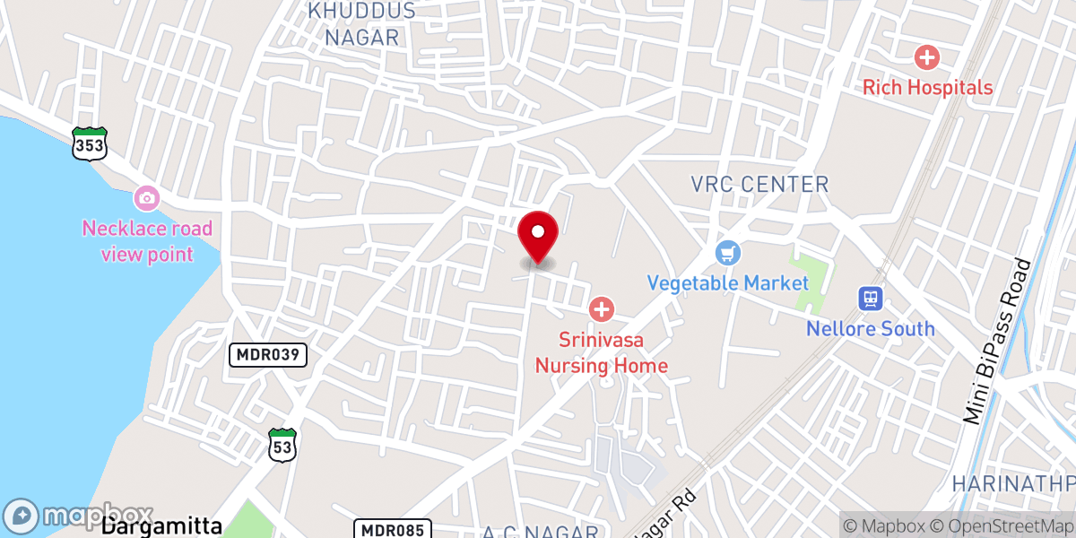Map showing location of St. Antony's Church
