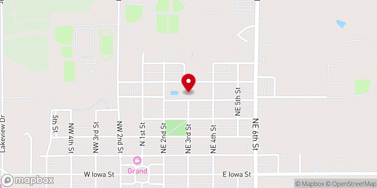 Map showing location of Clara Chapel