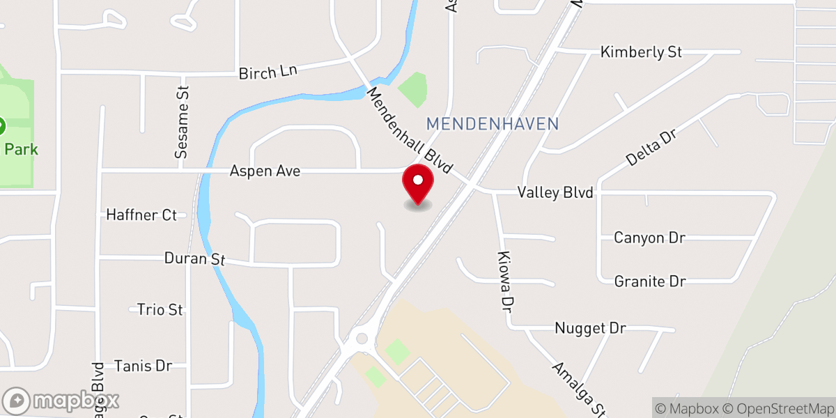 Map showing location of Glacier Valley Baptist Church