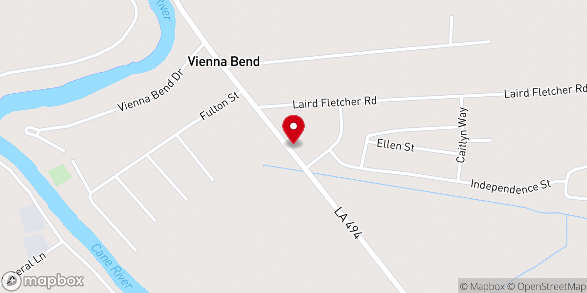 Map showing location of Saints of Christ Worship Center
