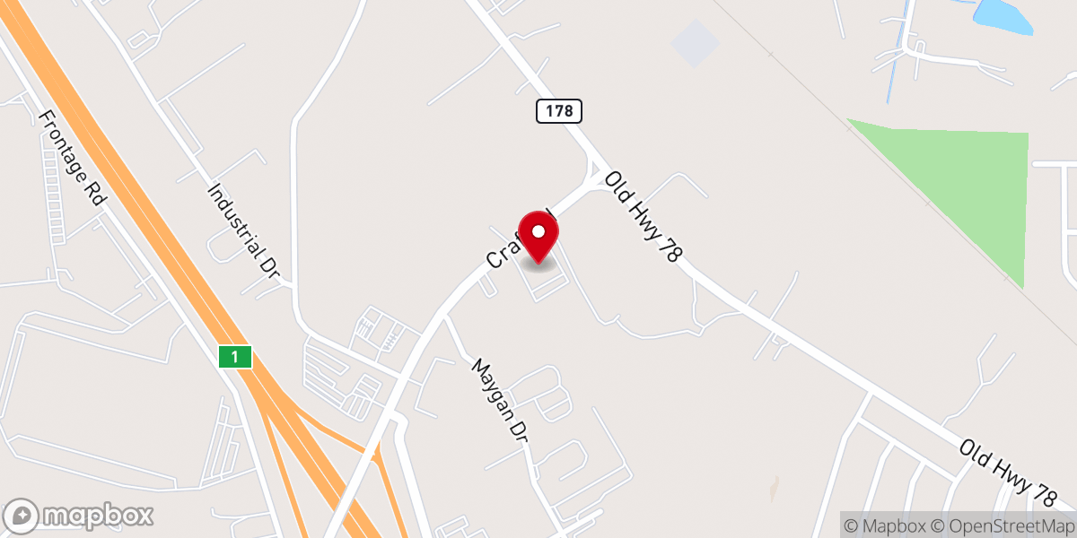 Map showing location of First Christian Church
