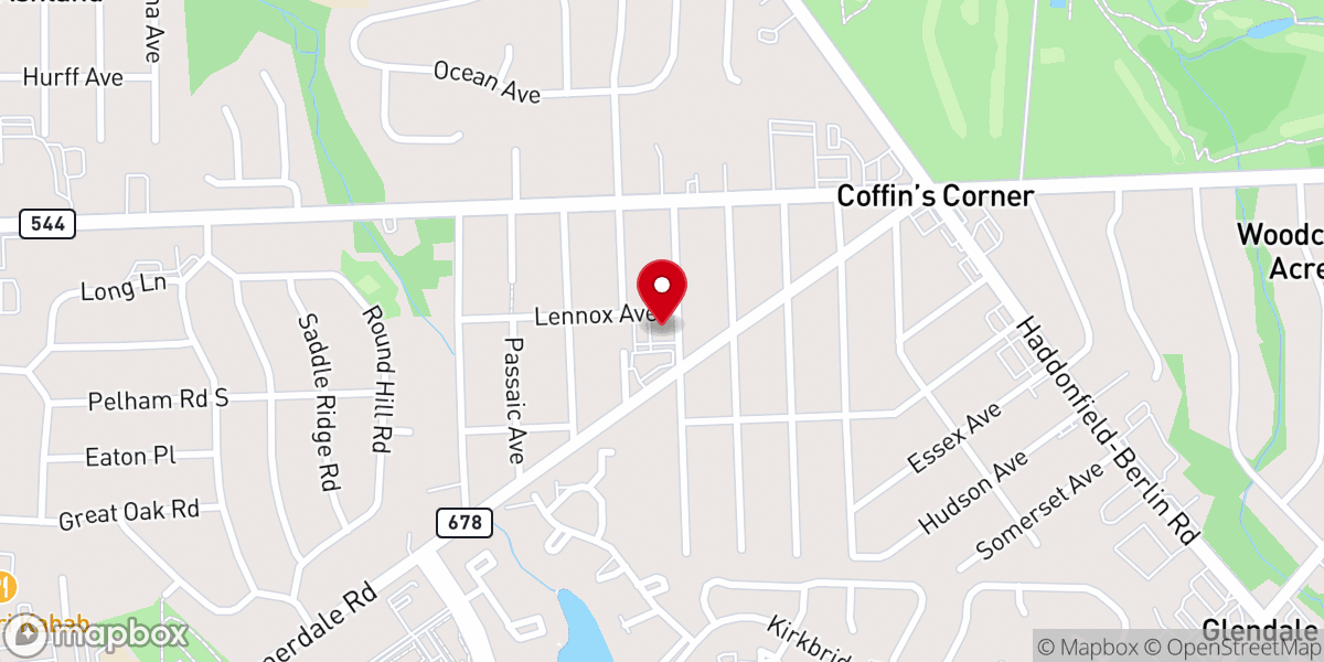 Map showing location of Community Gospel Chapel