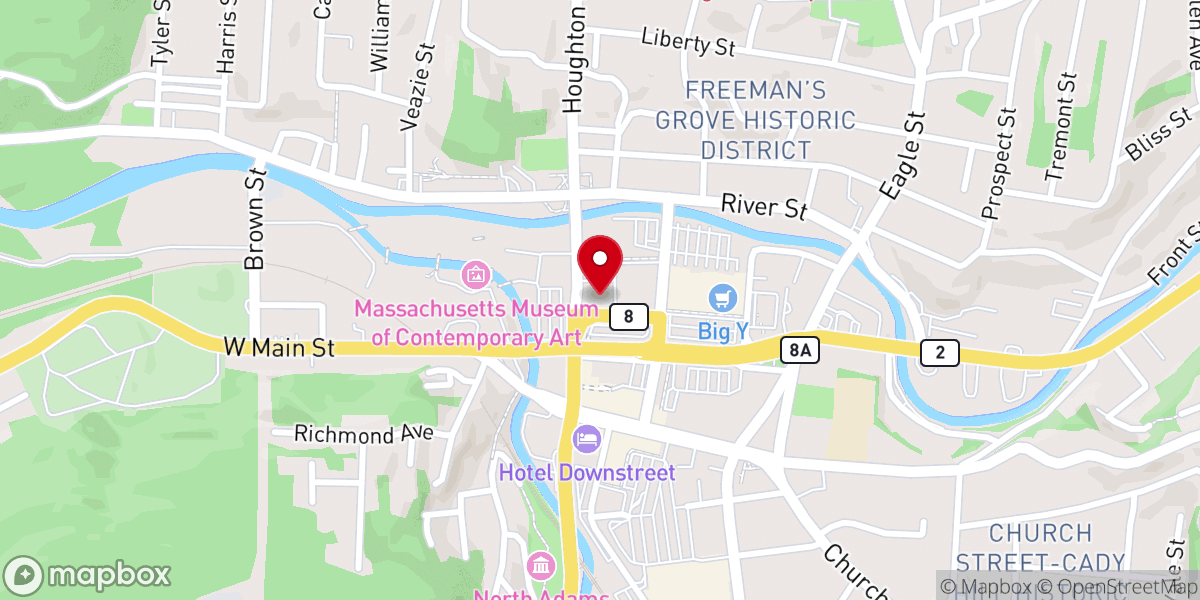Map showing location of St. Elizabeth of Hungary Parish