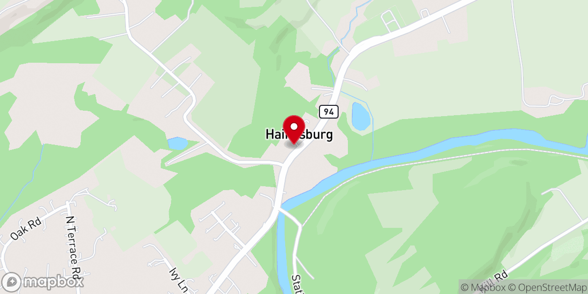 Map showing location of Christ Baptist Church