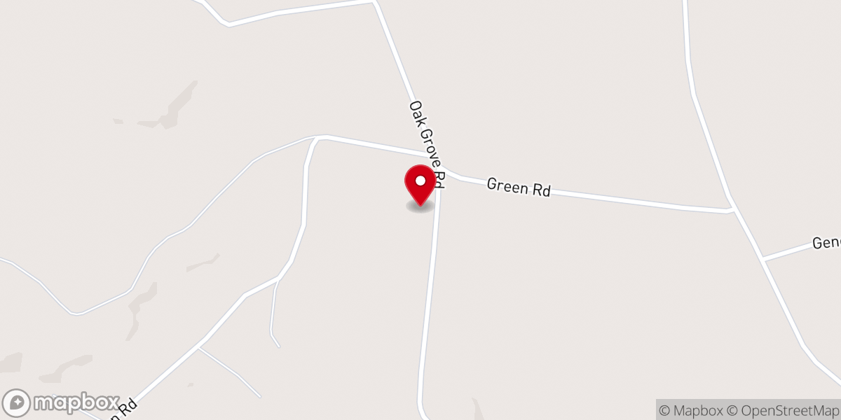 Map showing location of Oak Grove Church of Christ