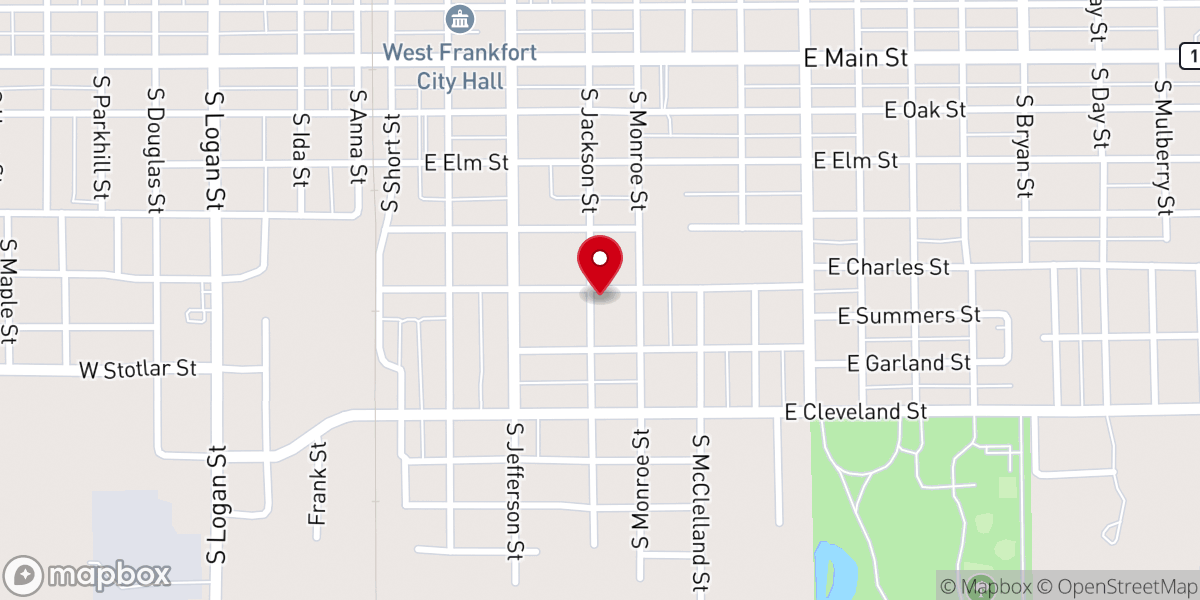 Map showing location of Church of God