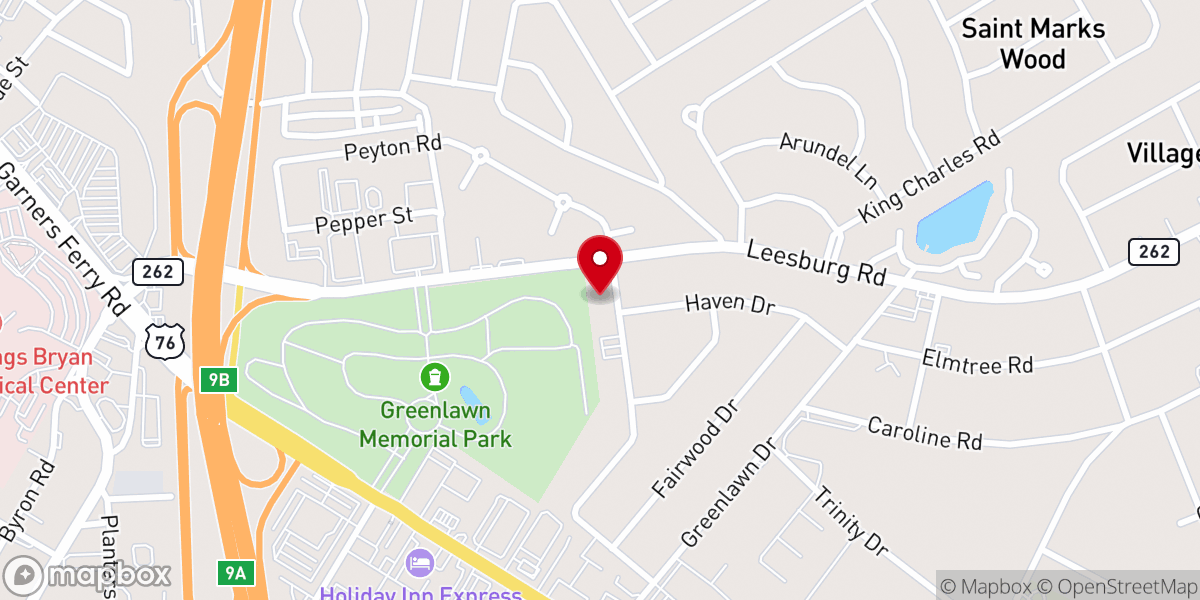 Map showing location of Asbury Memorial United Methodist Church