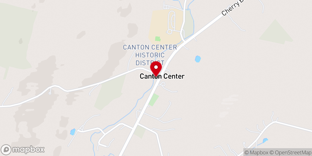 Map showing location of Canton Center