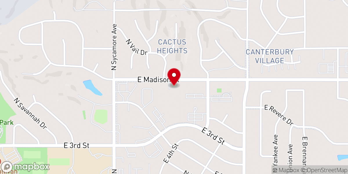 Map showing location of Berea Lutheran Church