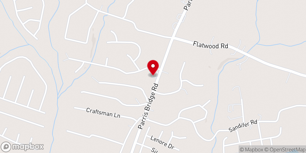 Map showing location of New Awakening Worship Center