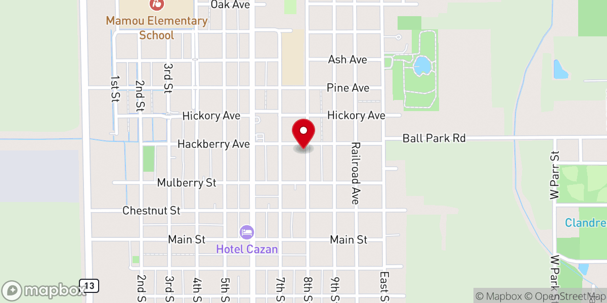 Map showing location of St Francis Center
