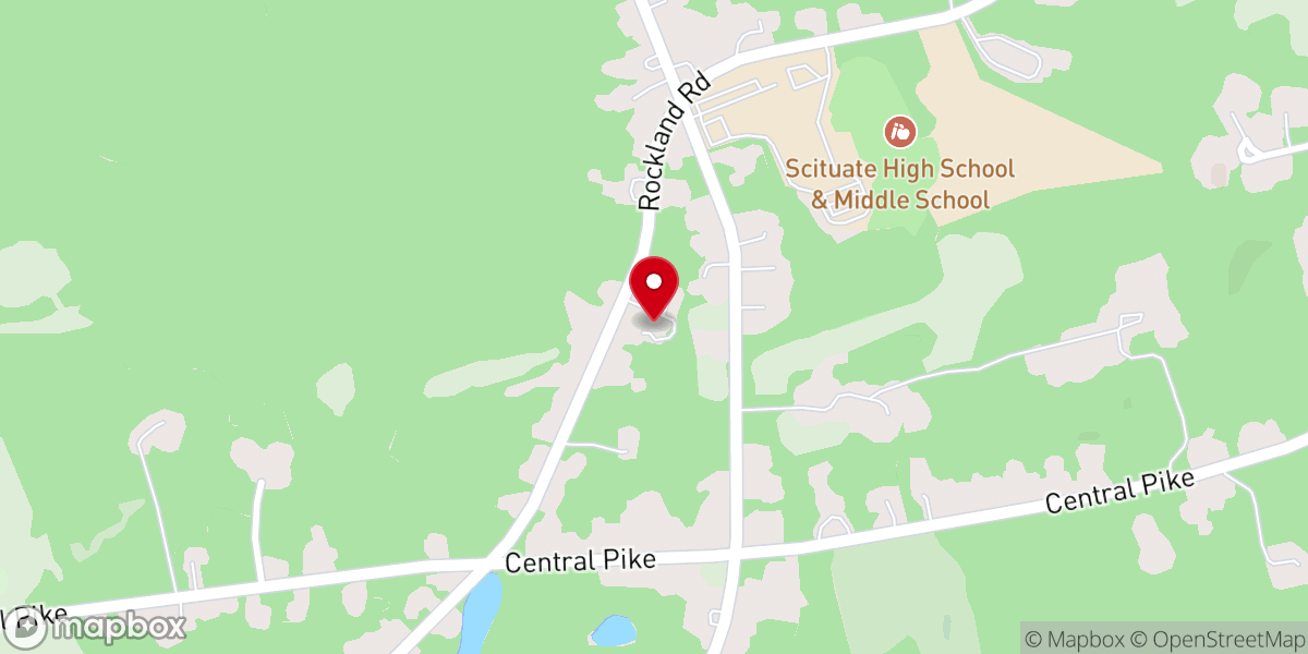 Map showing location of Rockland Community Church