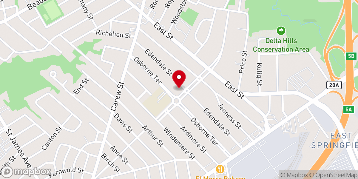 Map showing location of Sovereign Grace Church of Springfield