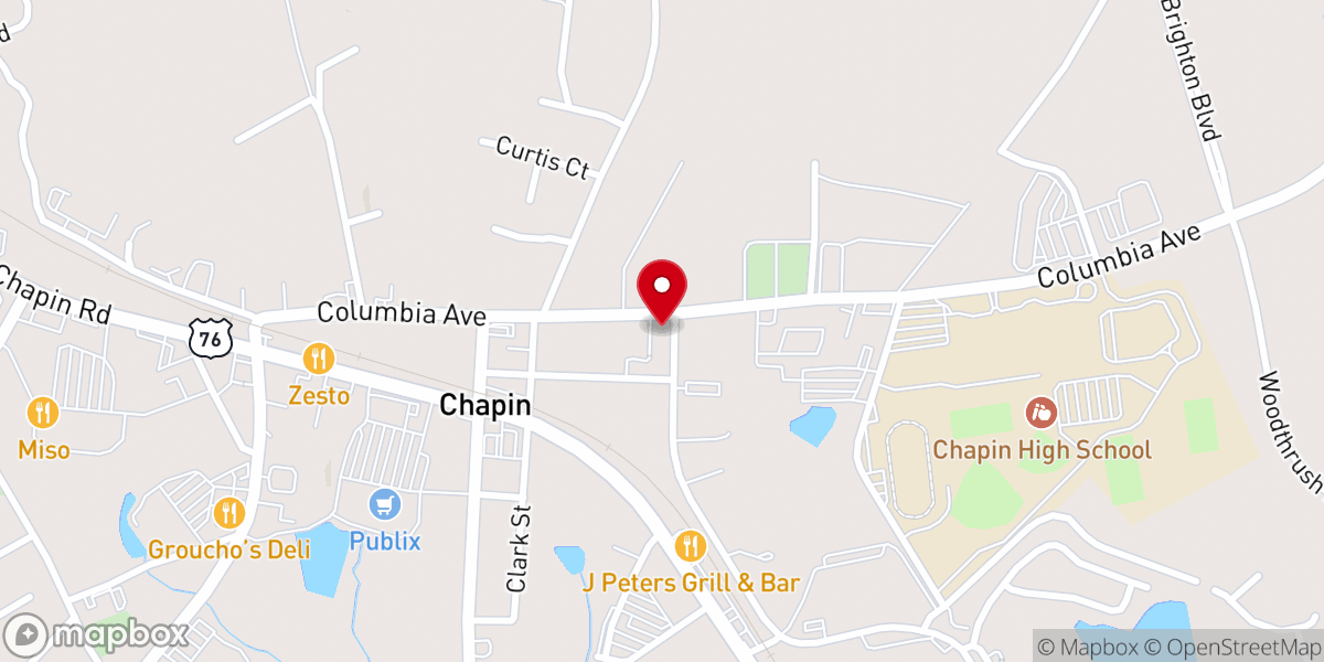 Map showing location of Mt. Horeb Lutheran Church