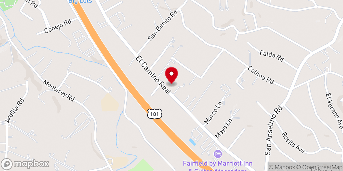 Map showing location of Northside Church of Christ
