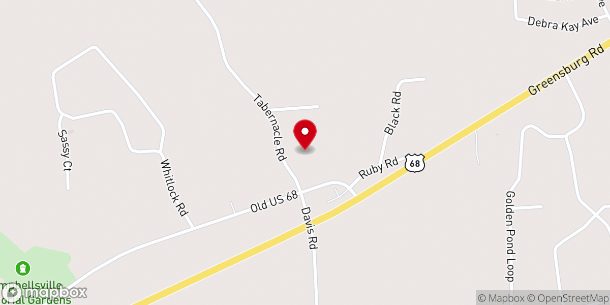 Map showing location of Jesus Name Church