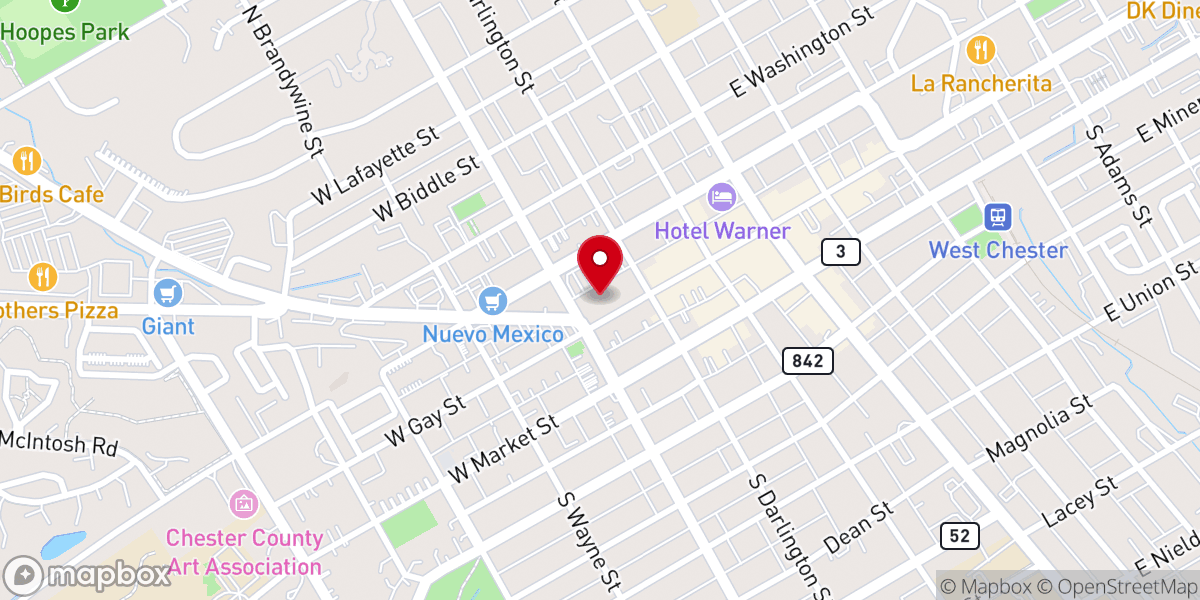 Map showing location of Saint Agnes Parish