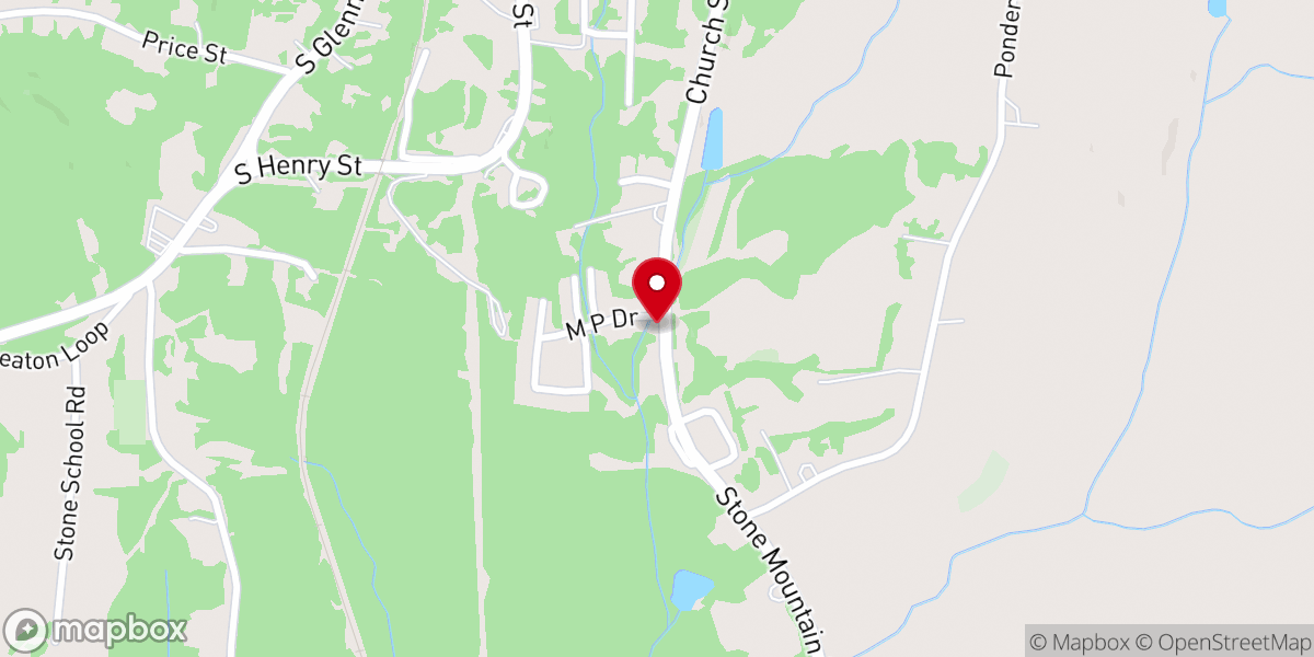 Map showing location of Church Street Mobile Home Park
