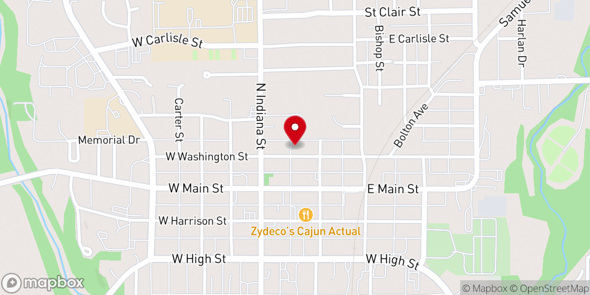 Map showing location of Graceway Fellowship Church
