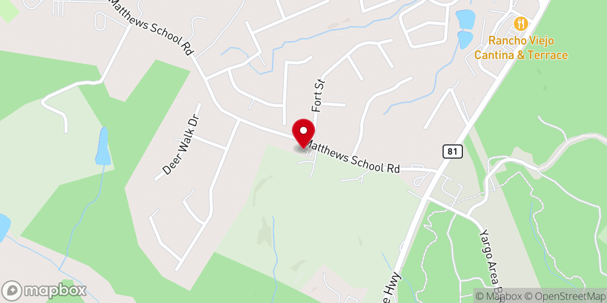 Map showing location of Iglesia Pentecostal El