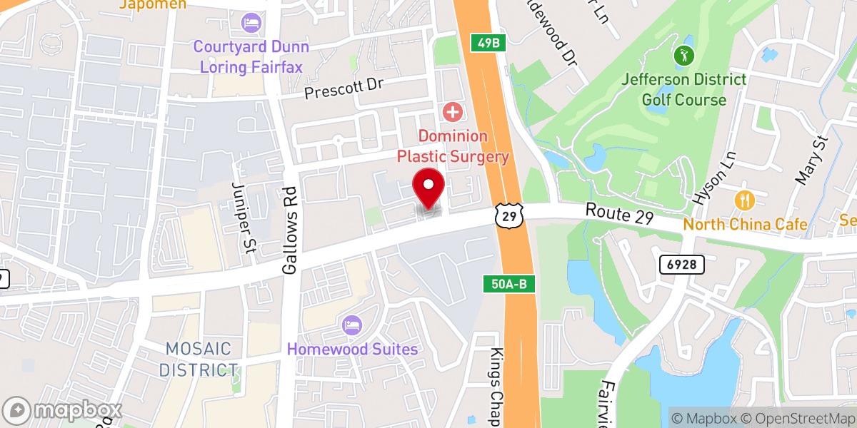 Map showing location of Dan's Merrifield Sunoco