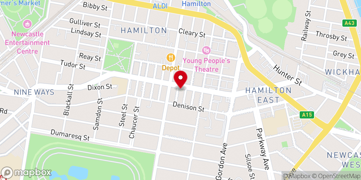 Map showing location of Generation City Church