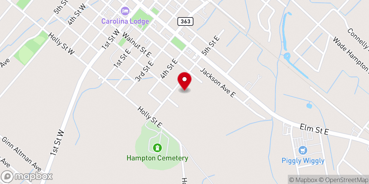 Map showing location of St Mary's Catholic Church