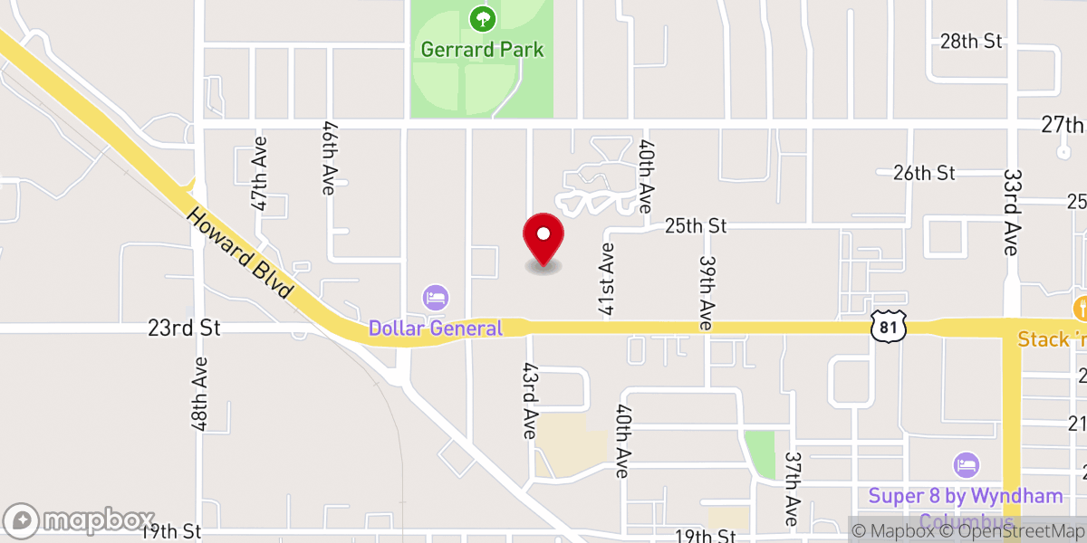 Map showing location of Connection Christian Church