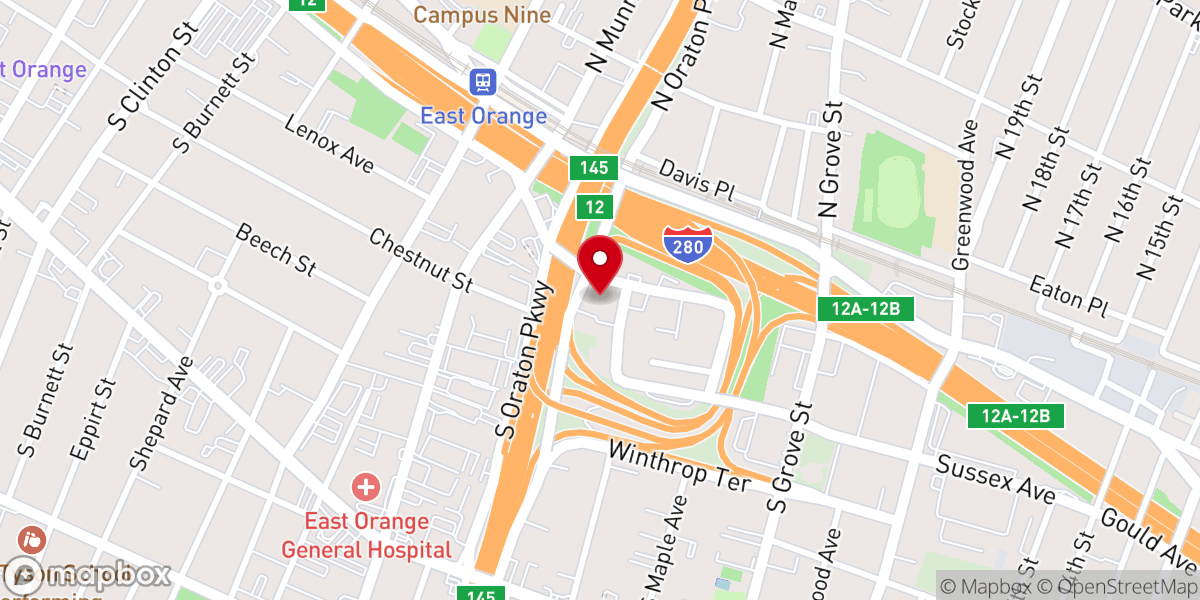 Map showing location of Essandoh Ministries International Worship Center Inc