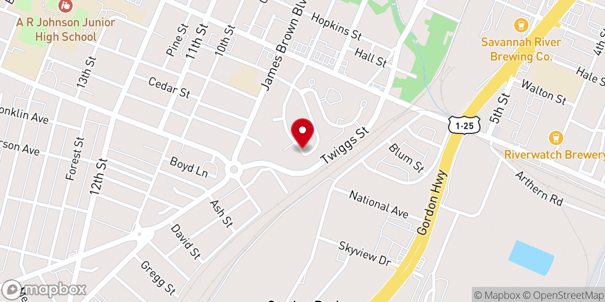 Map showing location of Macedonia Church East August Hope International Ministries Inc