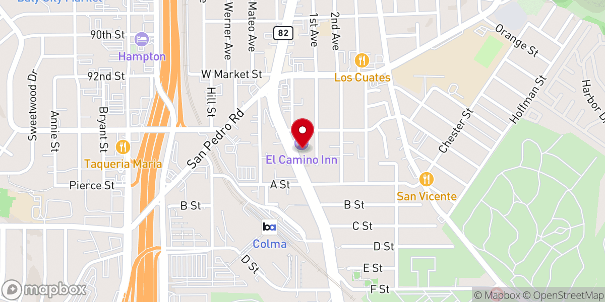 Map showing location of Gateway Christian Church of Daly City