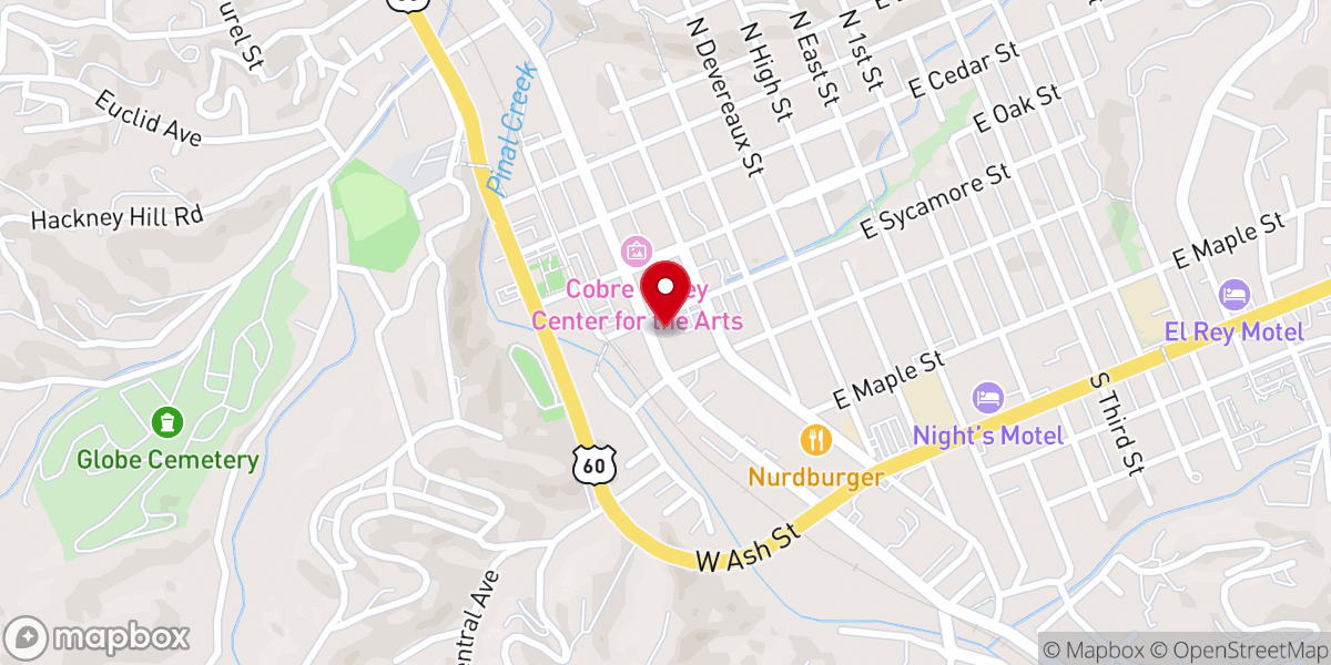 Map showing location of Holy Angels Church