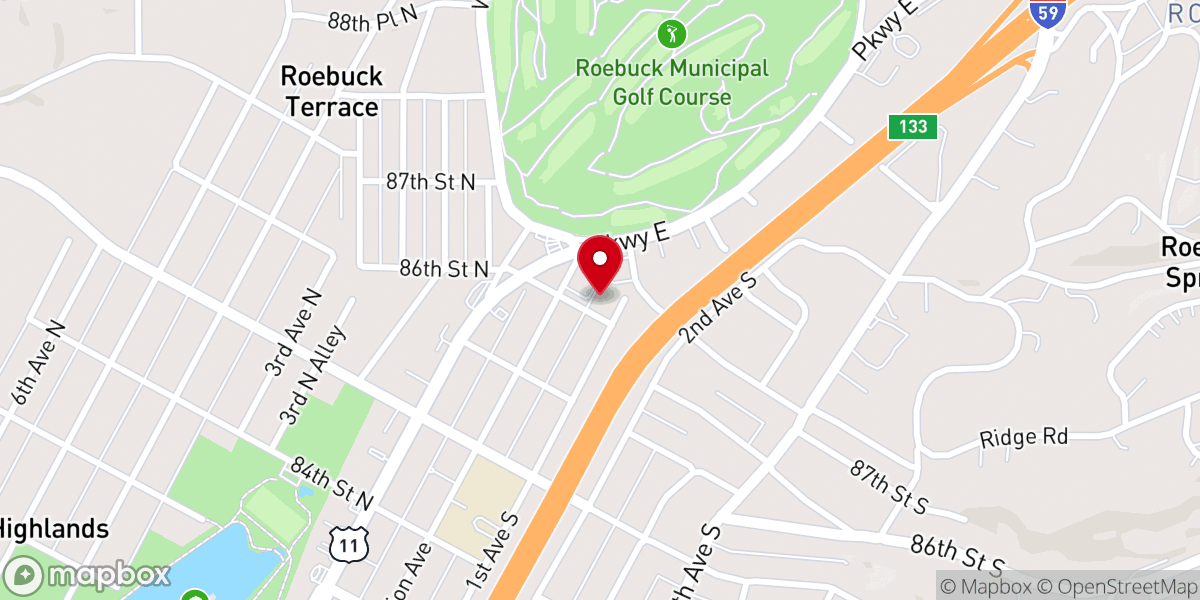 Map showing location of Triumphant Ones Ministries Inc