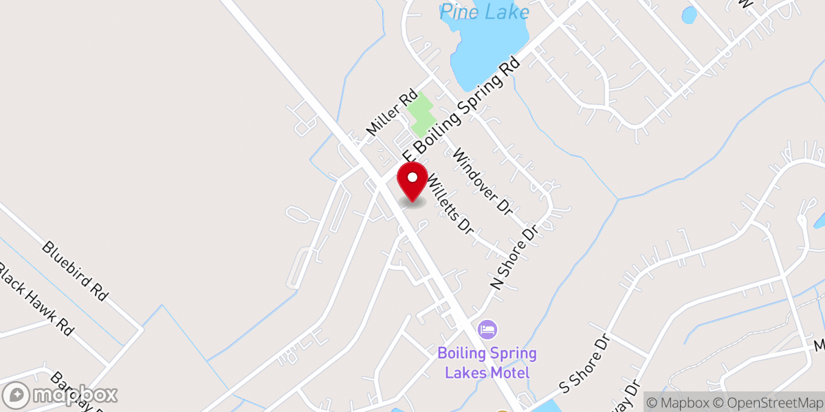 Map showing location of New Creations Worship Center
