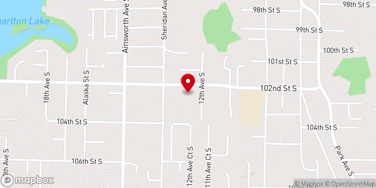 Map showing location of New Beginnings Baptist Church