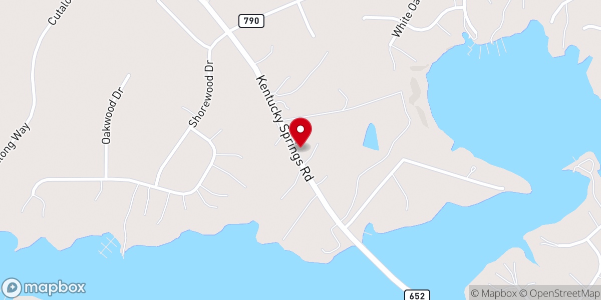 Map showing location of Edgewood Church