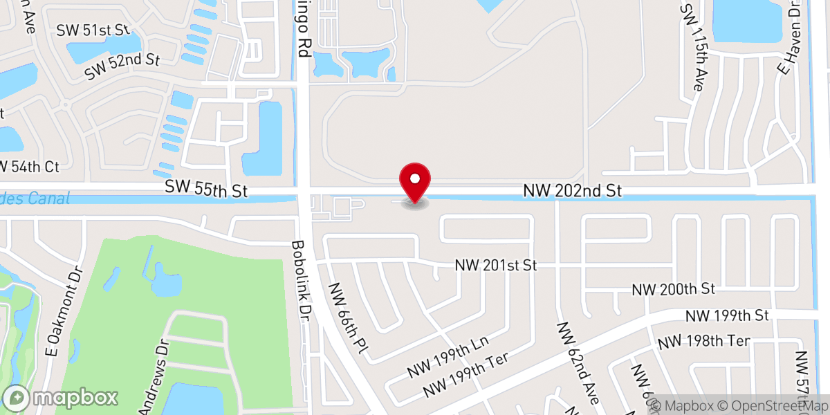 Map showing location of Northwest Dade Seventh-day Adventist Church