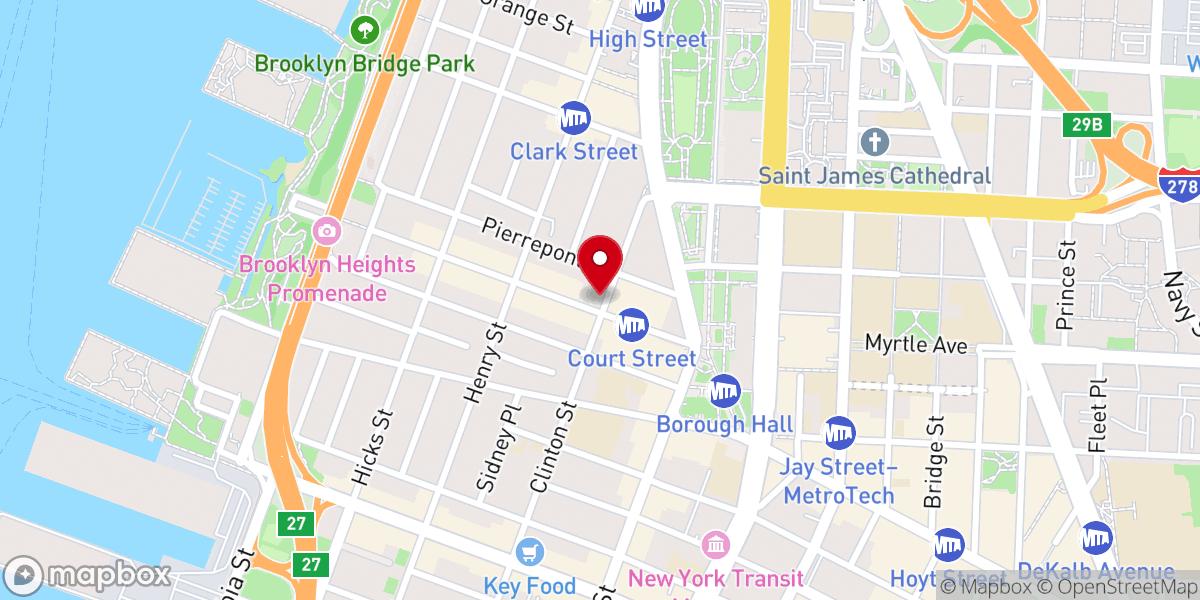 Map showing location of St. Ann & the Holy Trinity Church