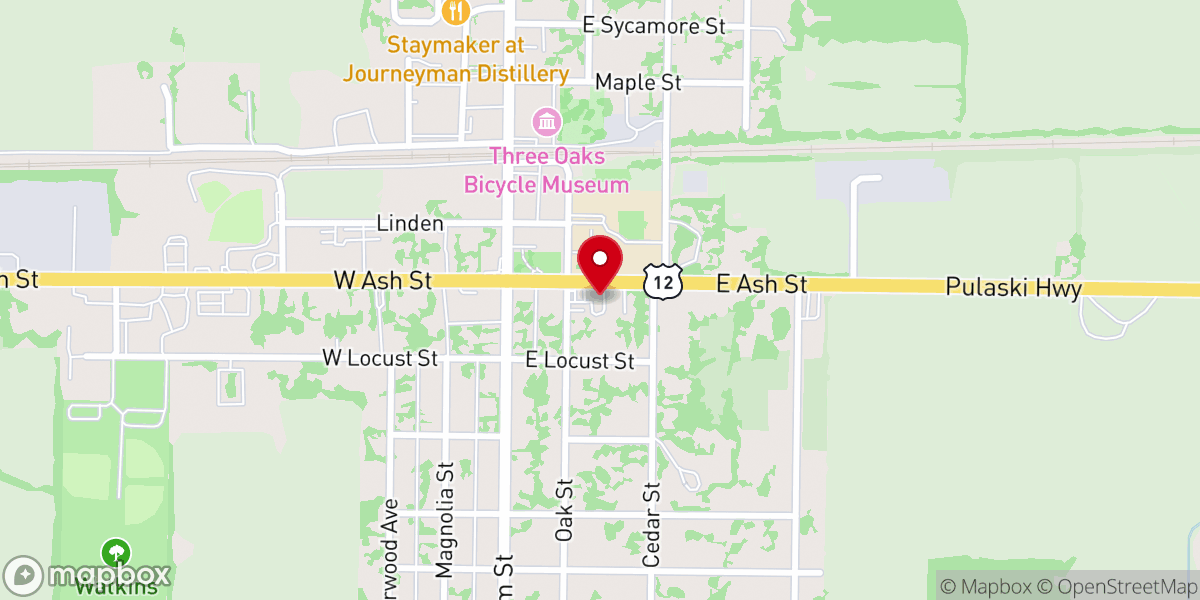 Map showing location of Wagner Family Funerals Pobocik Chapel