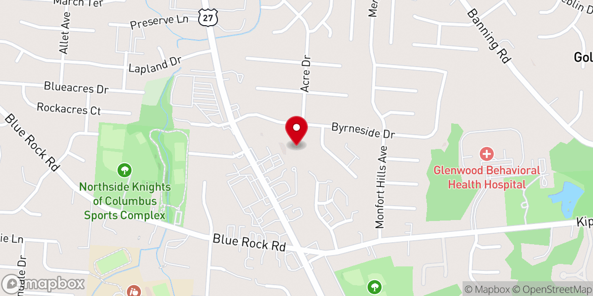 Map showing location of Washed in Love Ministries Inc