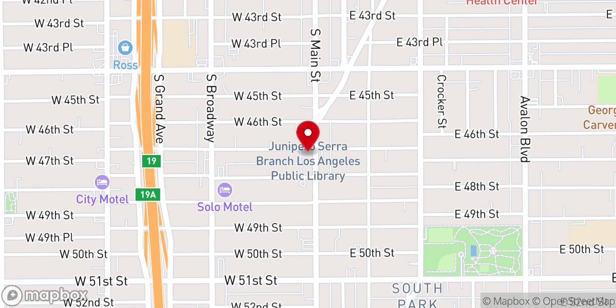 Map showing location of Holy Cross Catholic Church