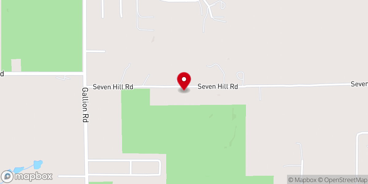 Map showing location of East Tyler Baptist Church