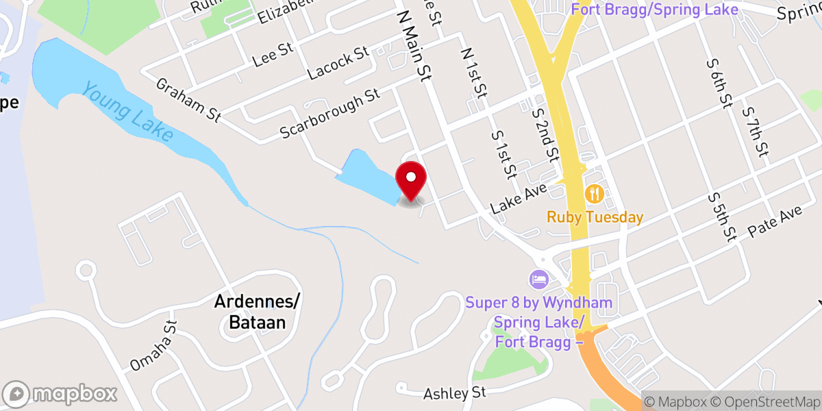 Map showing location of Evangelical House of God