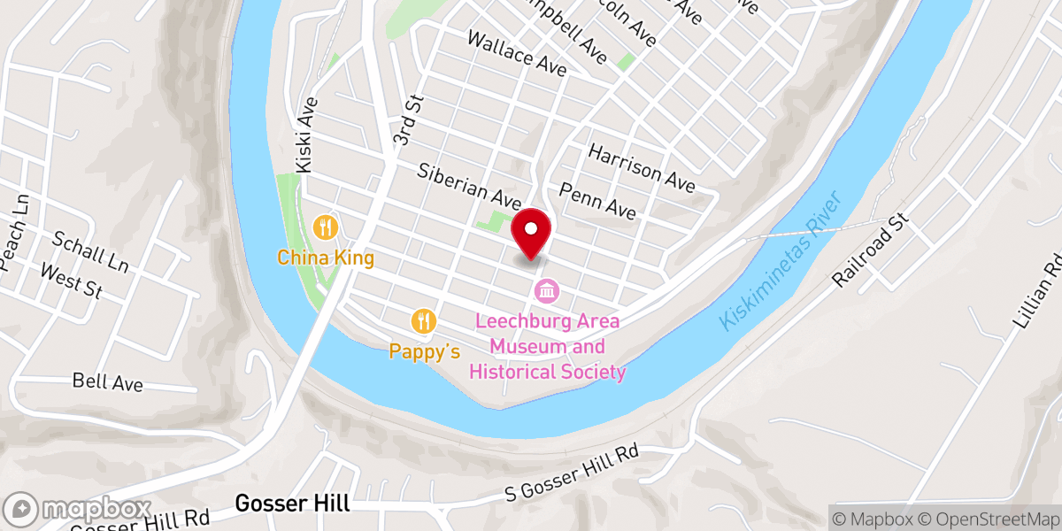 Map showing location of Cross Roads Community Presbyterian Church