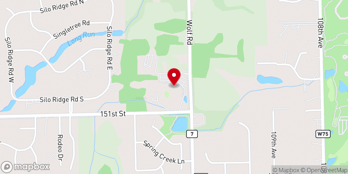 Map showing location of St. Francis of Assisi Church