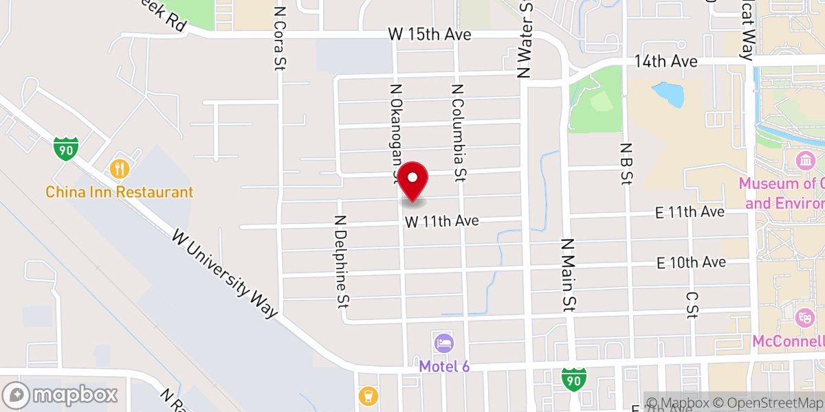 Map showing location of Independent Baptist Church